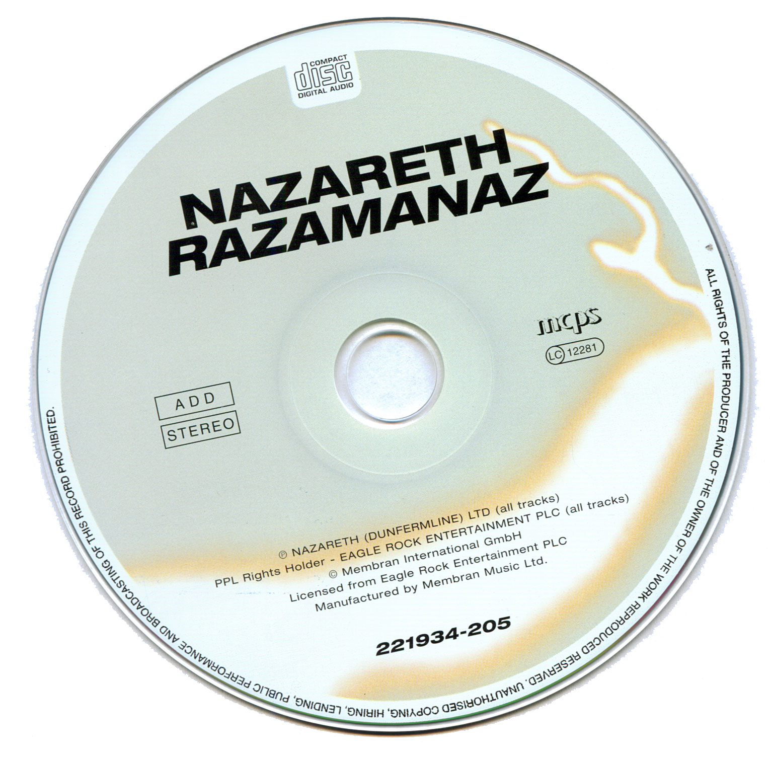 Nazareth  Razamanaz : CD
